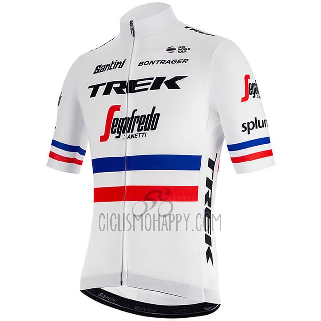Trek Segafredo Cycling Jersey Bib Short 2018 Short Sleeve Champion France